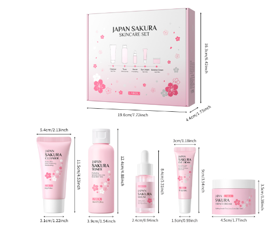 Sakura Skin Care 4-Piece Set