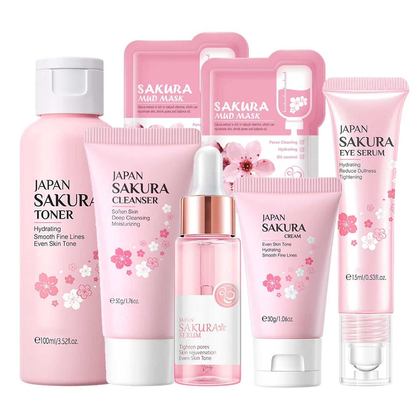 Skin Care Set Sakura Women Beauty Gift Sets Korean Skin Care Kit