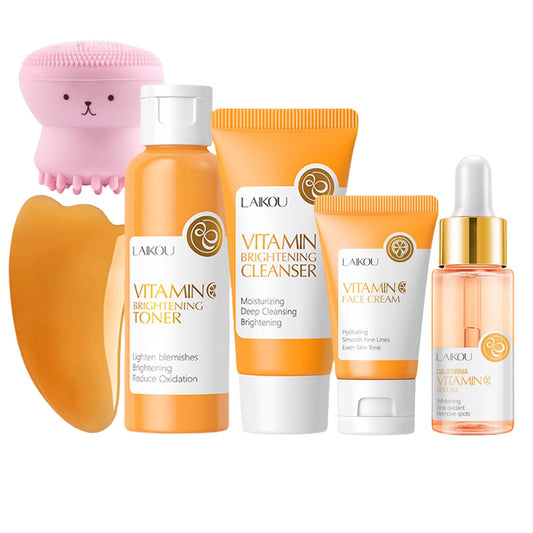 Laikou Vitamin C Skincare Set Beauty Gift Sets Travel Skin Care Coreano Kit