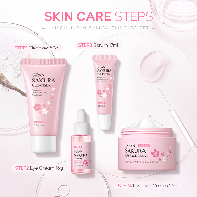 Sakura Skin Care 4-Piece Set